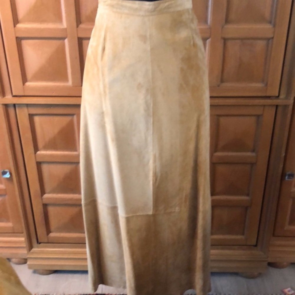 Stan Herman Suede Pairie Cottage Skirt